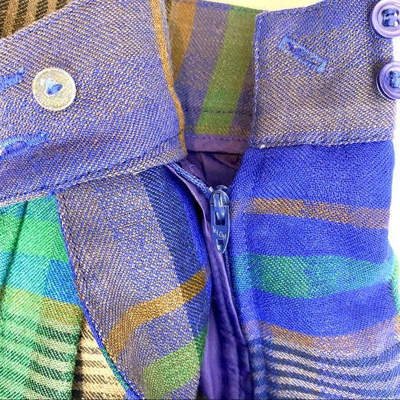 Liz Claiborne NWOT Vintage A-Line Skirt Purple Plaid Sz. 12 Petite HAS POCKETS! - Picture 6 of 10